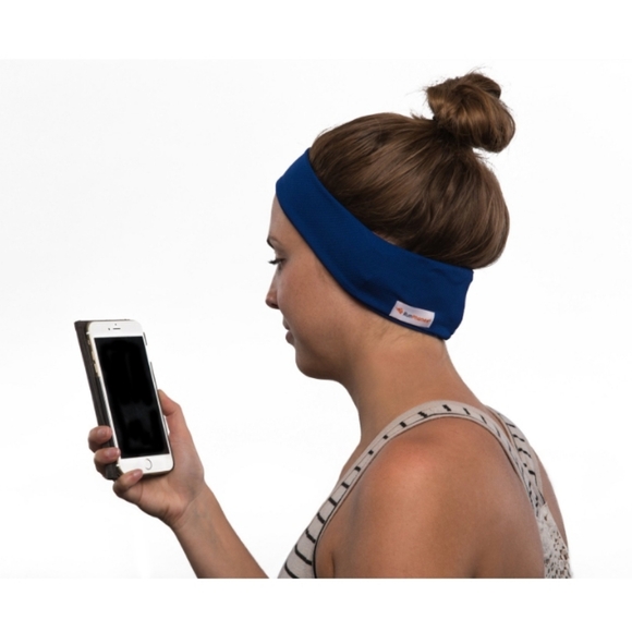 RunPhones Headband Headphones Royal Blue Size M - Picture 3 of 7